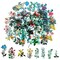80 PCS Natural Vintage Flower Stickers for Scrapbooking, Self-Adhesive Scrapbooking Stickers Supplies Journal for Adult Card Making Letters DIY (Style D)